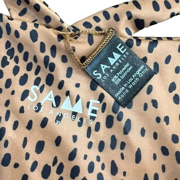 SAME Los Angeles Brown Strappy Bikini Swim Bottoms XL - Picture 3 of 3